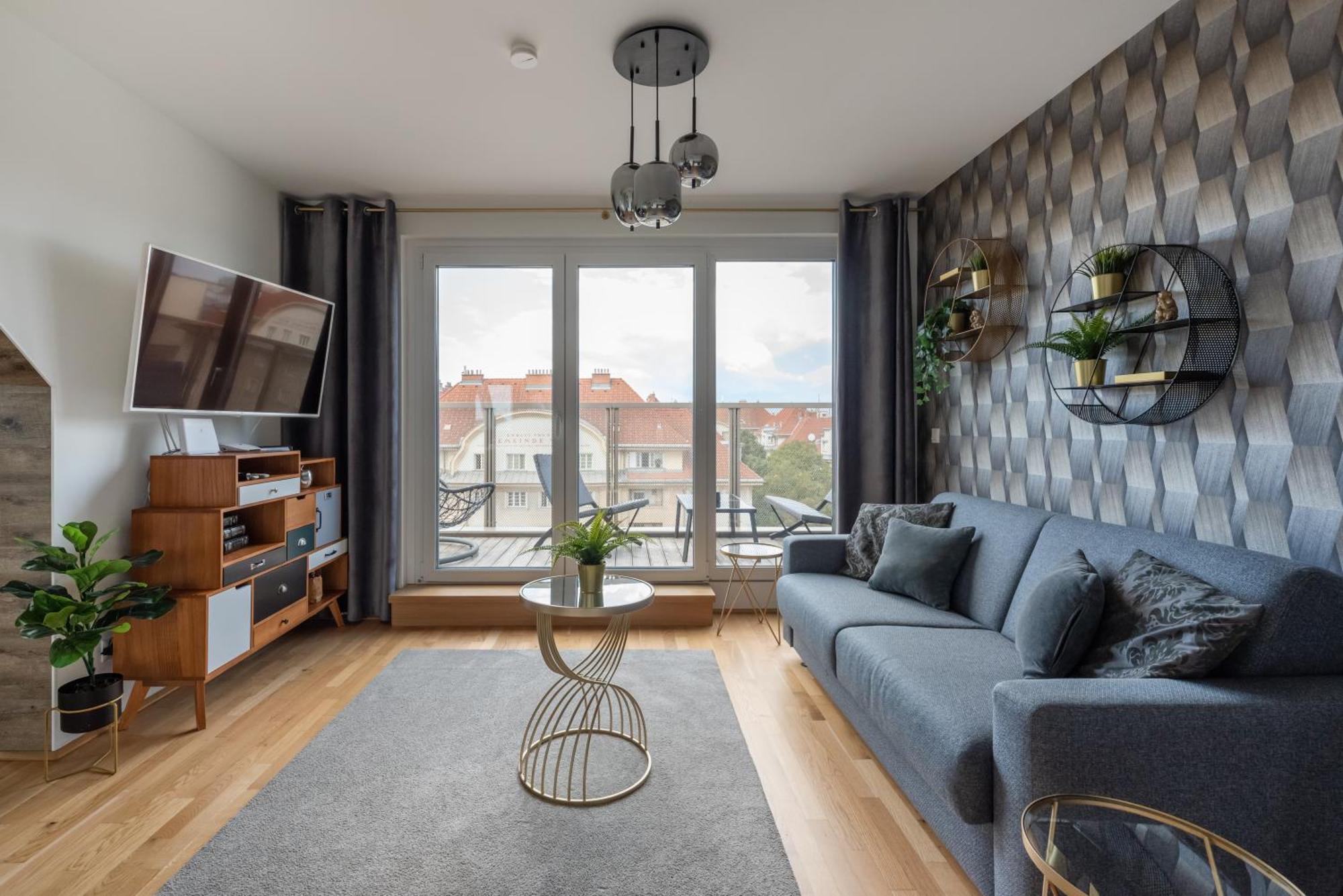 Luxurious Living With Beautiful Terrace Apartament Viena
